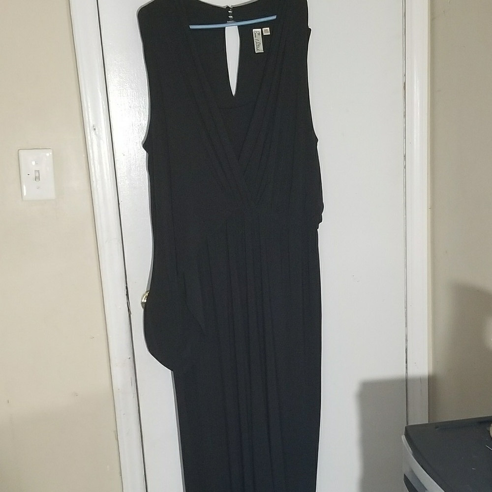 black jumpsuit